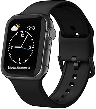 Photo 1 of smart watch band silicone in black