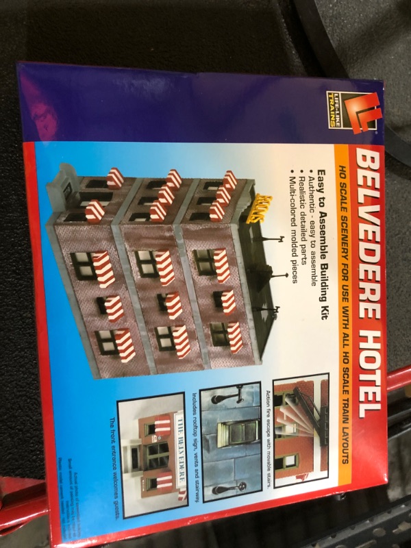 Photo 1 of Life-Like Trains HO Scale Building Kits - Belvedere Downtown Hotel