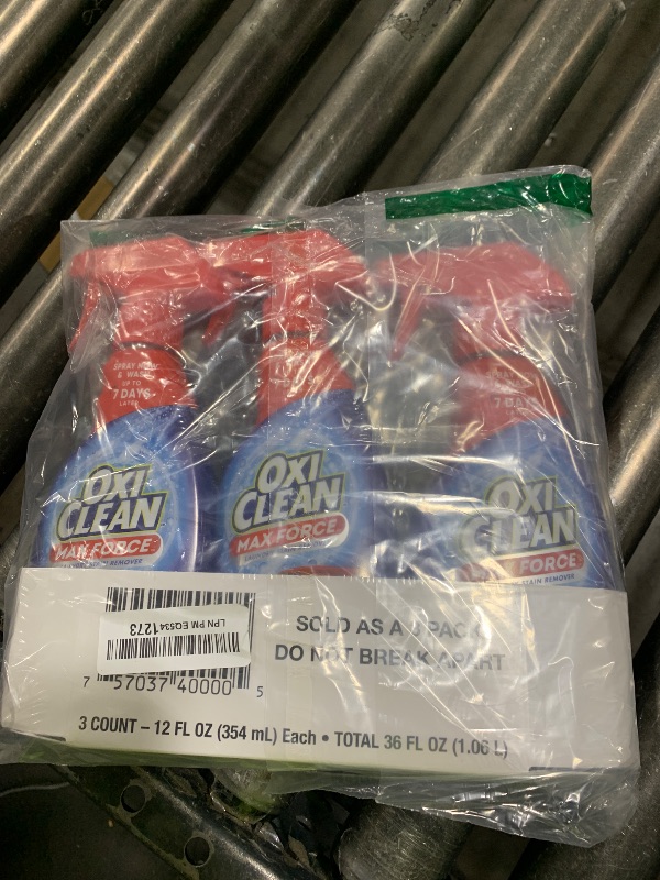 Photo 1 of OxiClean Max Force Laundry Stain Remover Spray, 12 Fl. Oz, 3-Pack?