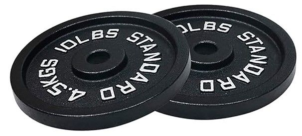 Photo 1 of Cast Iron Standard Weight Plates, 10 lbs
