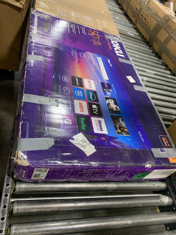 Photo 1 of Roku Smart TV 2025 – 50-Inch Select Series, 4K HDR TV – RokuTV with Enhanced Voice Remote – Flat Screen LED Television with Wi-Fi for Streaming Live Local News, Sports, Family Entertainment