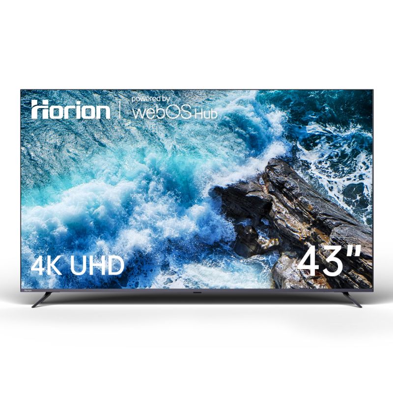 Photo 1 of HORION 43 inch Smart TV, 4K UHD LED TV with WebOS 22, Ultra Slim Television