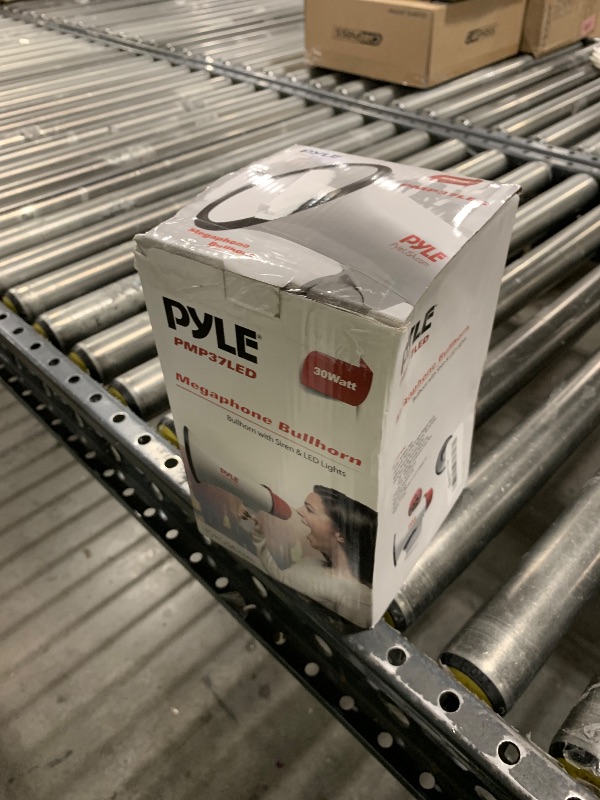 Photo 1 of Pyle Megaphone Bull Horn Loud PA Speaker with 30W Power and Adjustable Volume Control, 800 Yard Range, Lightweight Portable Design, Ideal for Outdoor Sports, Cheerleading, and Coaches