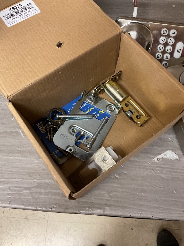 Photo 1 of Veise Fingerprint Door Lock, Keyless Entry, Auto Lock, Electronic Keypad Deadbolt for Front Door, Biometric, Anti-Peeking Password, Easy Install, Satin Nickel