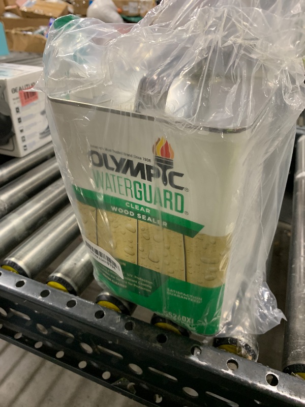 Photo 1 of Olympic WaterGuard 1 gal. Clear Exterior Waterproofing Wood Sealer