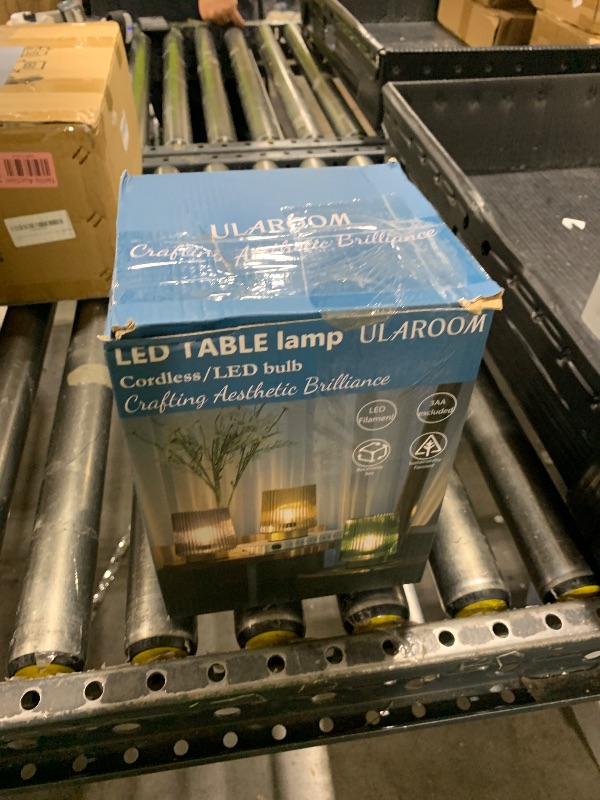 Photo 1 of ULAROOM Dorm Battery Operated Lamp with Remote Control (Forest Green)