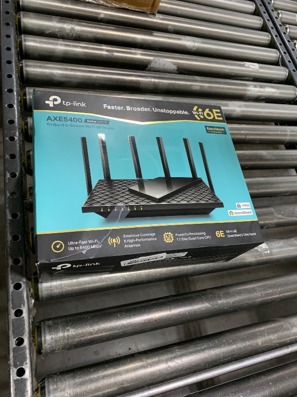 Photo 1 of TP-Link AXE5400 Tri-Band WiFi 6E Router (Archer AXE75)- Gigabit Wireless Internet for Gaming, VPN, OneMesh, WPA3
