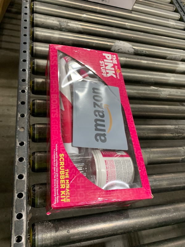 Photo 1 of Stardrops - The Pink Stuff - The Miracle Scrubber Kit - 2 Tubs of The Miracle Cleaning Paste With Electric Scrubber Tool and 4 Cleaning Brush Heads