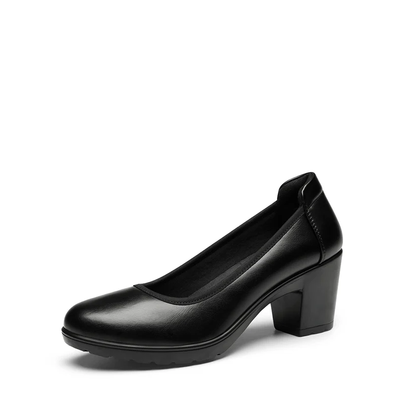 Photo 1 of [Stand All Day Pumps] Edena Chunky Low Block Heel Pumps (Size 10W)
