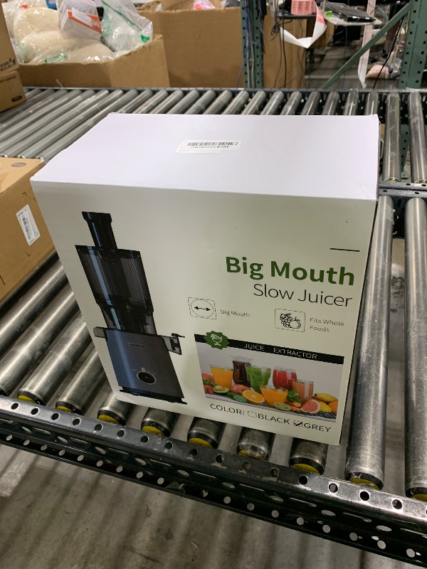 Photo 1 of Cold Press Juicer, ECOSELF Juicer Machines with Large Feed Chute Fit Whole Fruits & Vegetables, Self Feeding for Juice Extractor Machine, Easy to Clean and Assemble, High Juice Yield