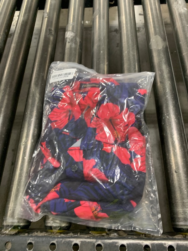 Photo 1 of Pink Hawaiian Shirts for Men Short Sleeve Aloha Beach Shirt Floral Summer Casual Button Down Shirts Flower Leaf Print Tropical Shirts Navy