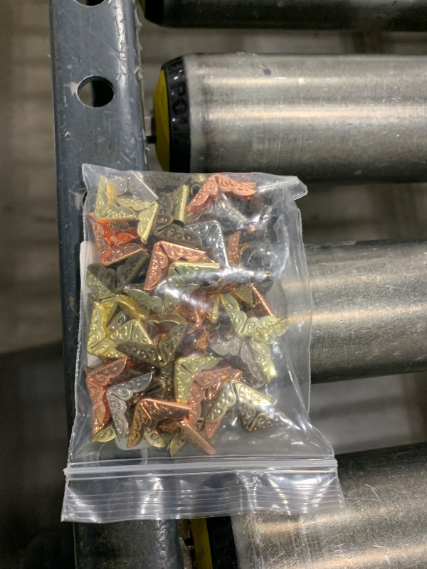 Photo 1 of 100pcs Book Corner Protectors, Metal Iron Book Corner Book Edge Protector Book Corner Cover Guard