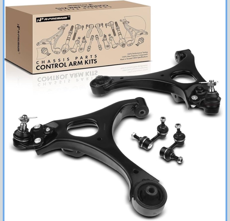 Photo 1 of A-Premium Set of 4, Front Lower Control Arm, Sway Bar Link, Compatible with Honda Civic 2006-2011 & Acura CSX 2006-2011