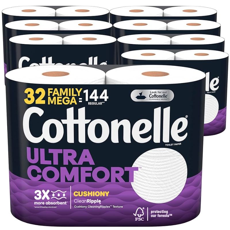 Photo 1 of Cottonelle Ultra ComfortCare Soft Toilet Paper 32 Family Mega Rolls