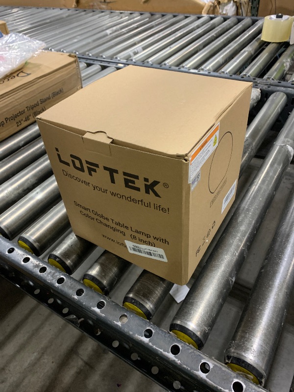 Photo 1 of LOFTEK Color Changing Night Light, Smart LED Lamp with Bluetooth APP and Remote Control, 220 Scene Modes, 8-inch RGB Ball Mood Lighting for Living Room (Corded Electric)
