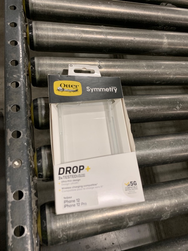 Photo 1 of OtterBox iPhone 12 & iPhone 12 Pro Symmetry Series Series Case - Clear, Ultra-Sleek, Wireless Charging Compatible, Raised Edges Protect Camera & Screen