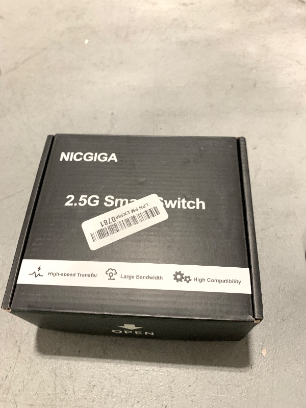 Photo 1 of 10Gbe Ethernet Switch Unmanaged with 2 x 10Gb RJ45 Ports ? 4 x 2.5Gb Base-T Ports, Desktop/Wall Mount NICGIGA 6 Port 10Gbps Network Switch for Wireless AP, NAS, PC