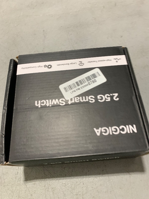 Photo 1 of 10Gbe Ethernet Switch Unmanaged with 2 x 10Gb RJ45 Ports ? 4 x 2.5Gb Base-T Ports, Desktop/Wall Mount NICGIGA 6 Port 10Gbps Network Switch for Wireless AP, NAS, PC