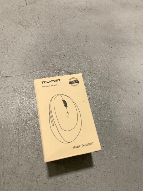 Photo 1 of TECKNET Wireless Mouse, 5 Adjustable DPI Levels, 6 Buttons, 4800 DPI Wireless Vertical Mouse, 2.4G Silent Wireless Mouse for Laptop, PC, Chromebook, Mac - Light White