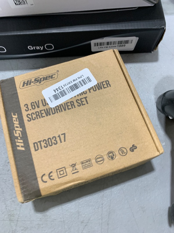 Photo 1 of Hi-Spec 27pc 3.6V Red Small Power Electric Screwdriver Set. Cordless & Rechargeable with Driver Bit Set