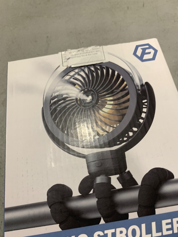 Photo 1 of Misting Stroller Fan, 6000mAh Battery Operated Portable Fan with Light & 360° Pivoting, Personal Fans with Flexible Tripod for Baby, Office, Travel,Treadmill,Outdoors