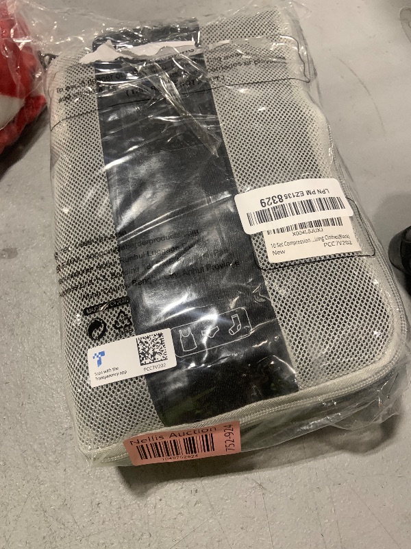 Photo 1 of 10 Set Compression Packing Cubes for Travel Essentials,Compressible Expandable Packing Cubes for Suitcase,OlarHike Luggage Organizer Bags for Travel,Handy Helper for Organizing Clothes(Black)