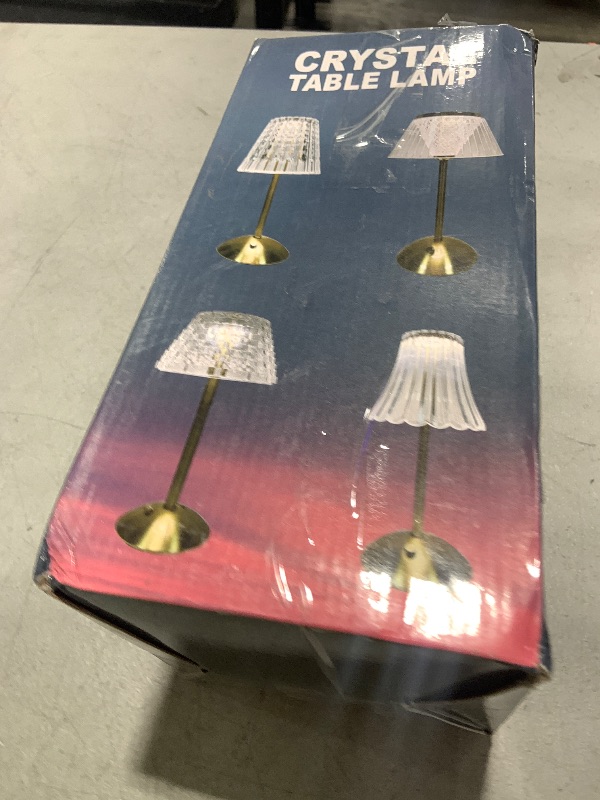Photo 1 of Cordless Lamp, Crystal+Dimmable+3 Colors Rechargeable Lamp, Touch+2000mAh Battery Operated Vintage Ambient Light for Kitchen/Bedroom/Bathroom Shower/Dining Table/Entryway/Hallway/Bar, Gifts for Girls