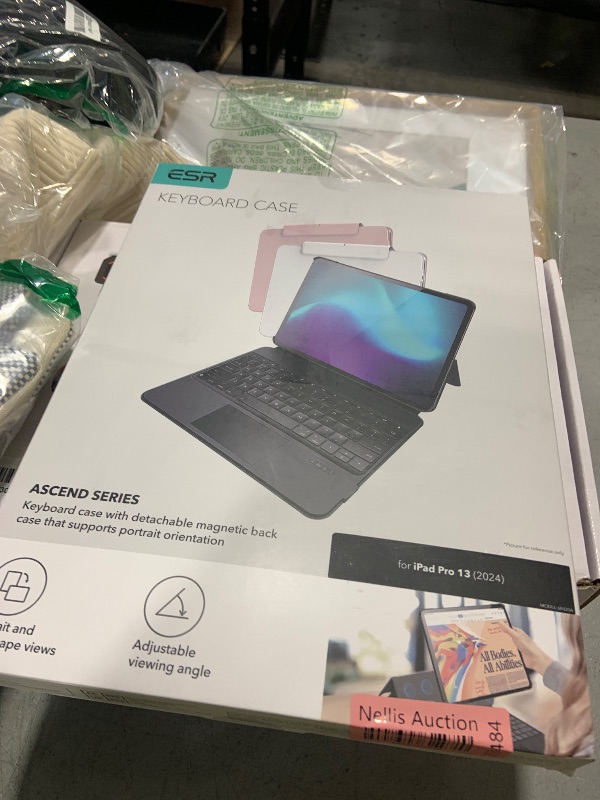 Photo 1 of ESR Ascend for iPad Pro 13 Inch 2024, Keyboard Case with Trackpad, Magnetic Detachable Keyboard with Backlit Keys, Fully Adjustable Portrait/Landscape Stand, Black