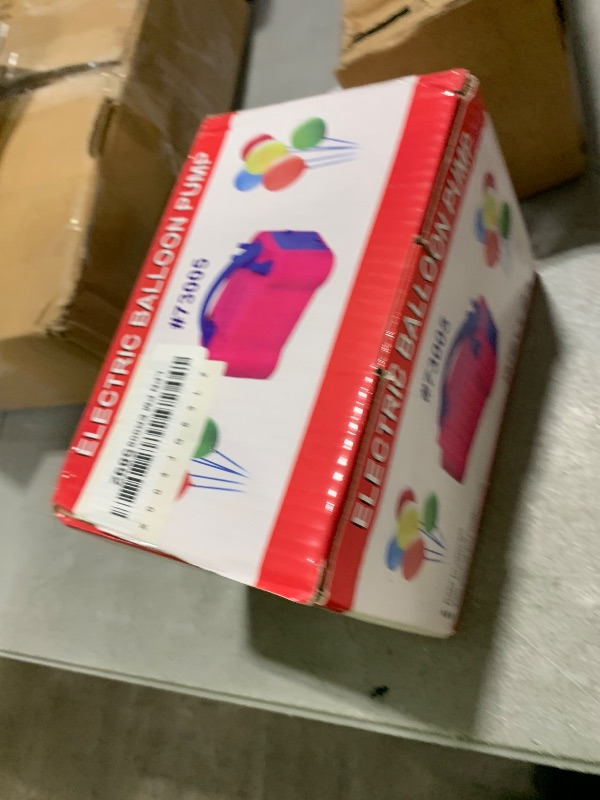 Photo 1 of FLSEPAMB Balloon Pump, Electric Balloon Pump,Portable Dual Nozzles Electric Balloon Air Pump 110V 600W, Electric Balloon Inflator with Tying Tool, Colored Ribbons for Party Decoration