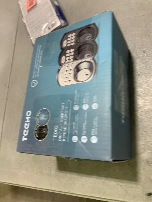 Photo 1 of TEEHO TE002 Fingerprint Door Lock - Keyless Entry Door Lock - Electronic Keypad Deadbolt - Smart Locks for Front Door - Auto Lock - Easy Installation - Satin Nickel
