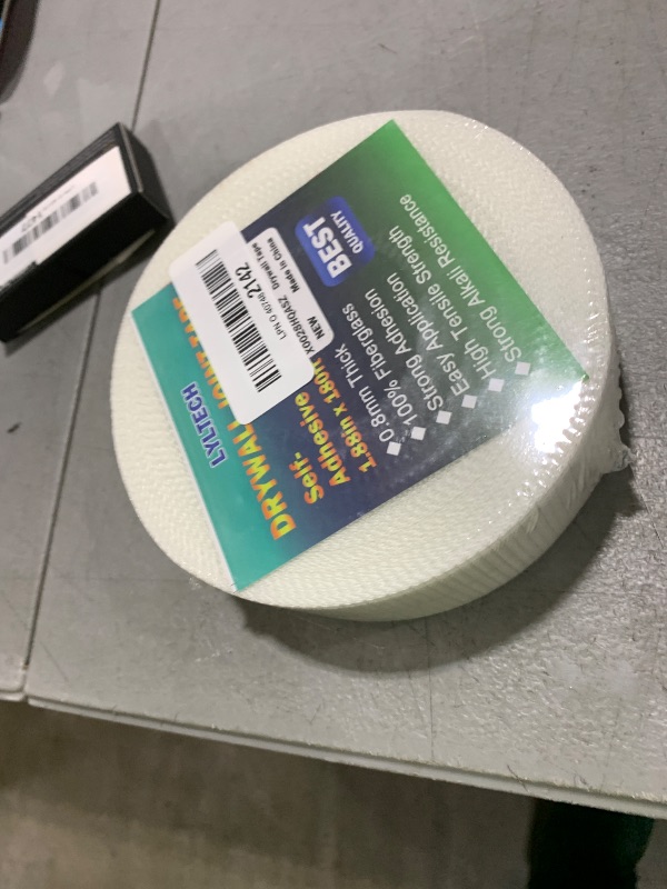 Photo 1 of LYLTECH Drywall Joint Tape-13 MESH,100% Fiberglass 1.88-Inch X 180Feet,Heavy-Duty Self-Adhesive Wall Crack and Seam Patch