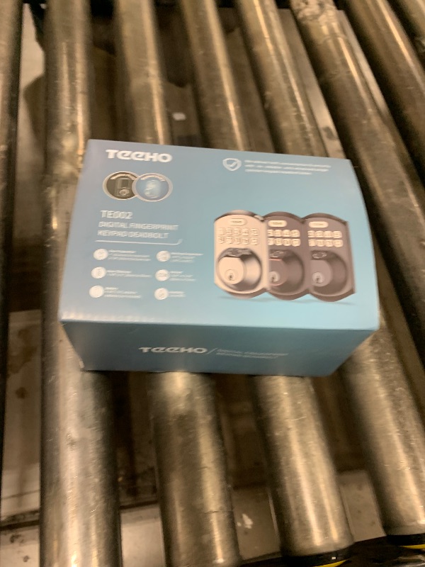 Photo 1 of TEEHO TE002 Fingerprint Door Lock - Keyless Entry Door Lock - Electronic Keypad Deadbolt - Smart Locks for Front Door - Auto Lock - Easy Installation - Satin Nickel