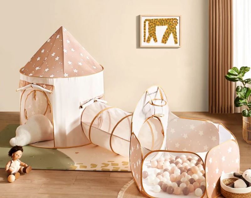 Photo 1 of Tiny Land® Compact Adventure 3-in-1 Play Tunnel With no Balls
