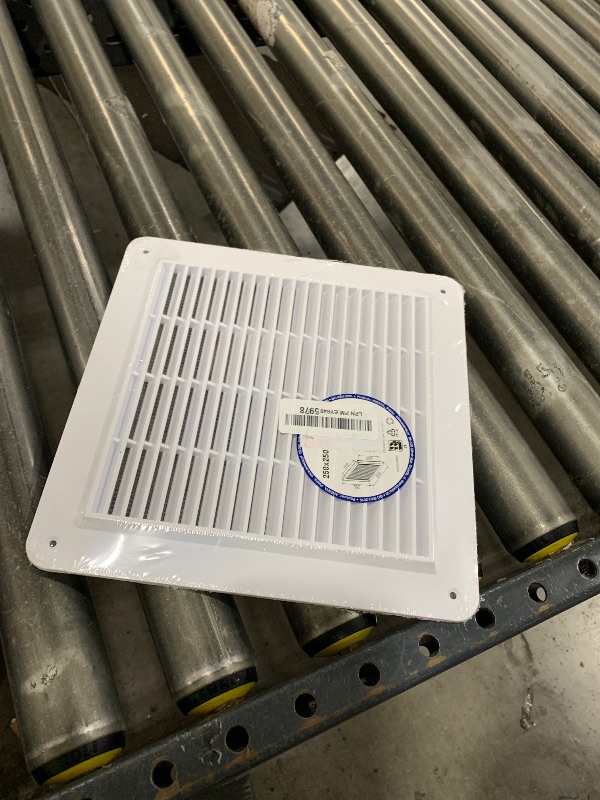 Photo 1 of ECOPRO VENT 10" x 10'' Inch White Square Ventilation Grille with Protective mesh and Screws Included. Durable Plastic Ventilation Register, Grille, Cover. Indoor and Outdoor Soffit Vent
