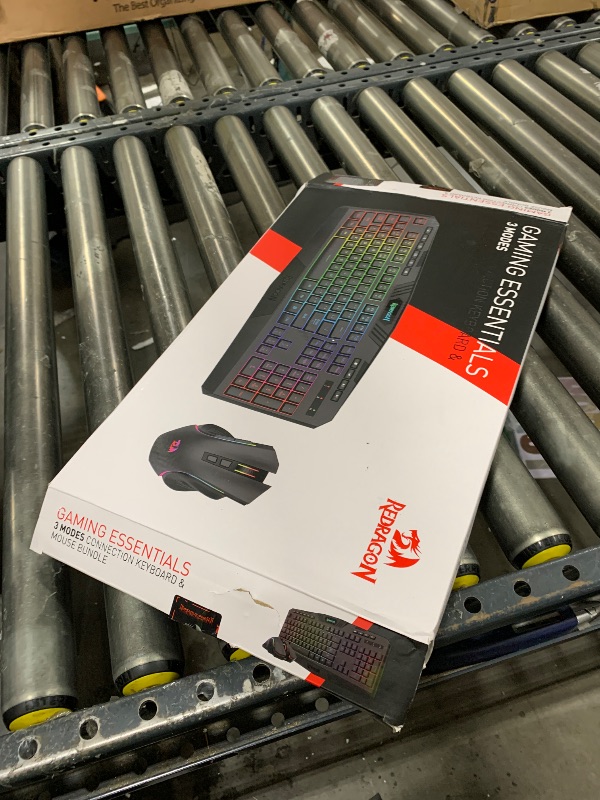 Photo 1 of Redragon S101M-KS Gaming Keyboard and Mouse Wireless with Tri-Mode, RGB Keyboard and 4800 DPI Gaming Mouse, 10 Independent Multimedia Keys for Wins, PC, Computer, Wireless S101 Ideal for Gamer