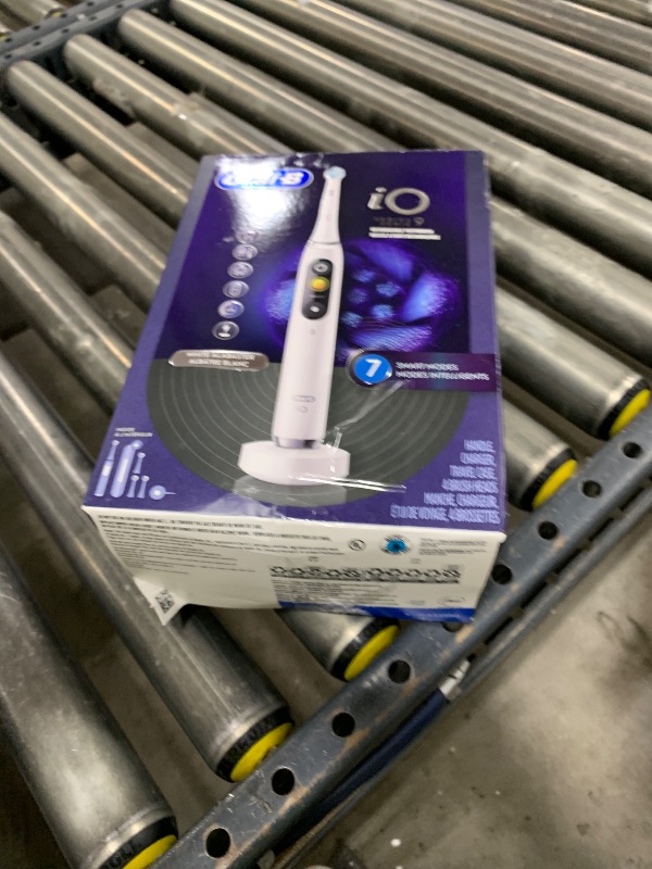 Photo 1 of Oral-B iO Series 9 Electric Toothbrush with 3 Replacement Brush Heads, White Alabaster