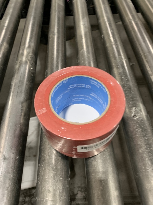 Photo 1 of Spartan Industrial - 1" X 60 yd Red Masking Tape - 3 Color Tape Rolls for Arts and Crafts, Painting, and More - No Residue, 5.5 Mil