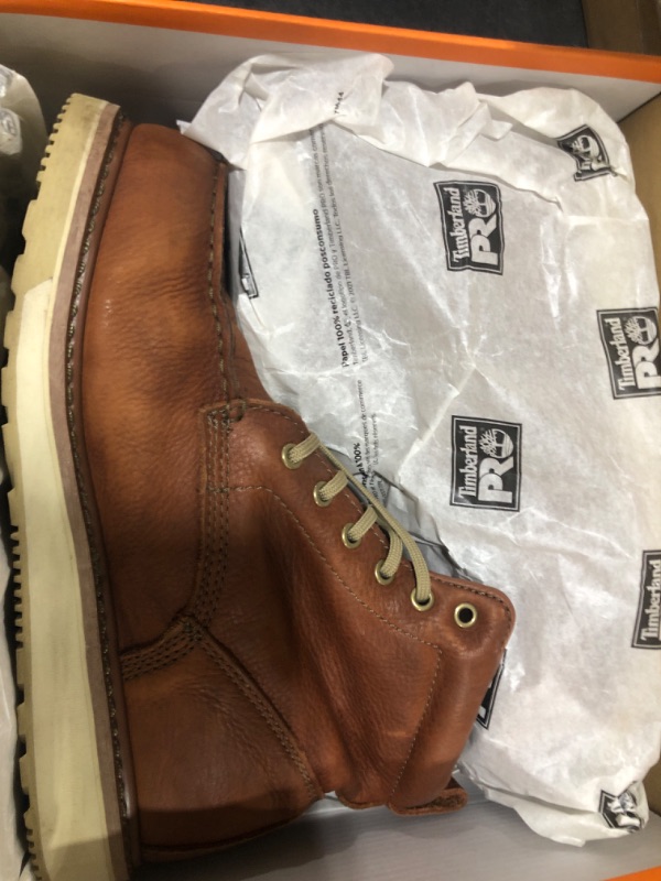 Photo 1 of Timberland PRO Men's Pro Wedge 6 Inch Moc Soft Toe Industrial Work Boot, Brown-2024 New, 9 W
