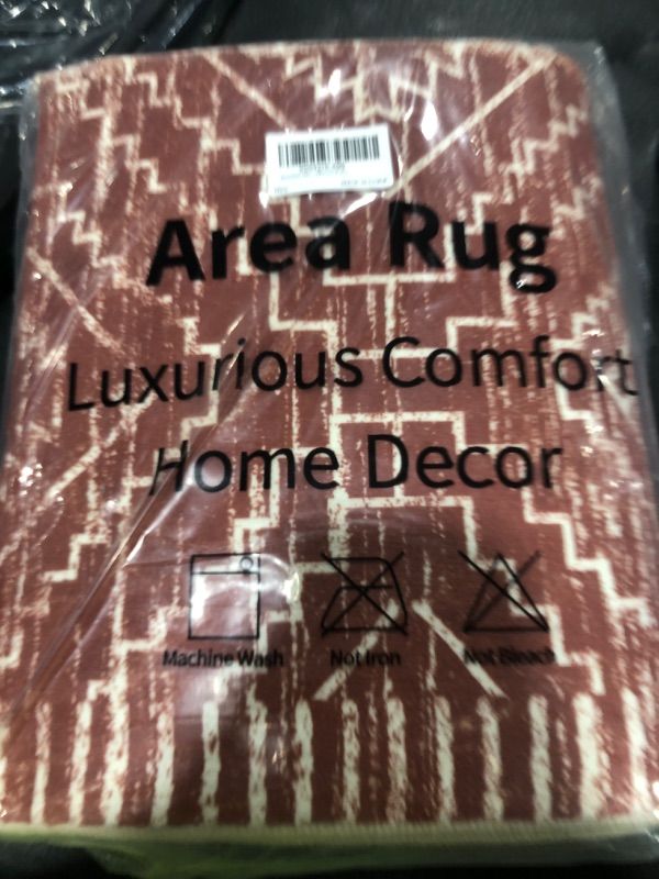 Photo 1 of Wonnitar Moroccan Runner Rug 2x6, Washable Hallway Runner Rugs with Rubber Backing,Bohemian Geometric Kitchen Runner Non-Skid Soft Indoor Carpet for Bathroom Laundry Room (Brown,2'x6')