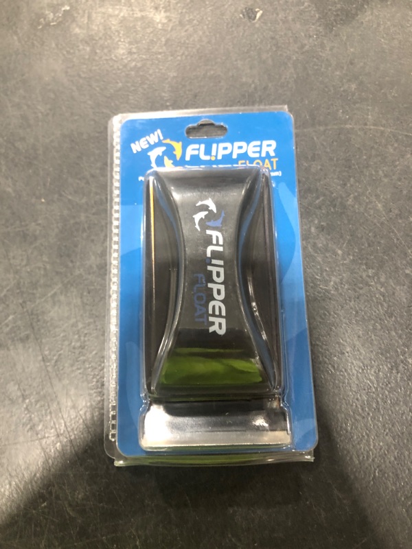 Photo 1 of FL!PPER Flipper Cleaner Float - 2-in-1 Floating Magnetic Aquarium Glass Cleaner - Fish Tank Cleaner - Scrubber & Scraper Aquarium Cleaning Tools - Floating Fish Tank Cleaner, Standard