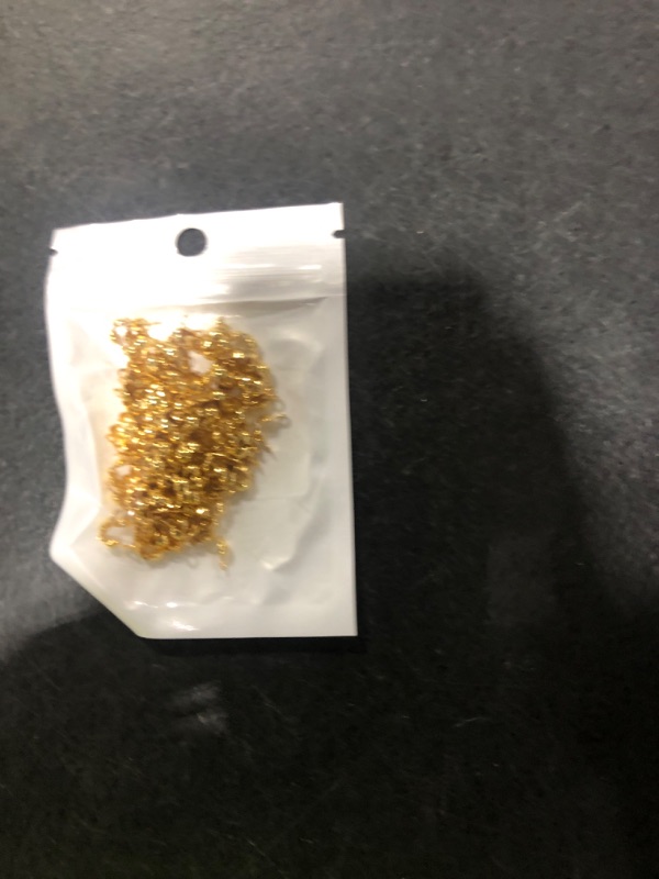 Photo 1 of 100 Pcs 18K Gold Crimp Beads for Jewelry Making - 4mm Crimp Bead Covers, Knot Covers for Jewelry Making, Knot Covers Clamshell Fold-Over Bead Covers for DIY Bracelets Necklaces
