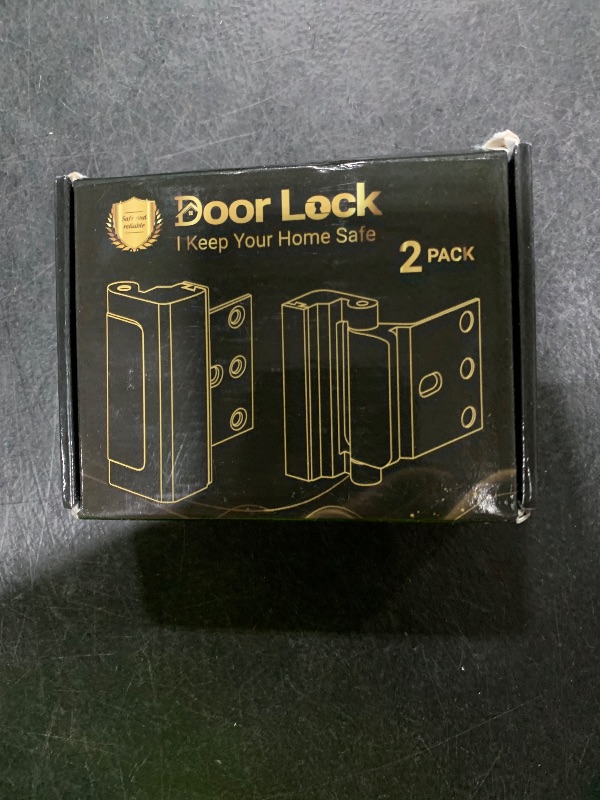 Photo 1 of Home Security Door Lock Child Proof Door Reinforcement Lock for Kids Safety Withstand 800lbs Metal Door Lock Security Front Child Safety Door Latch Lock Top High Security Door Locks for Interior Lock