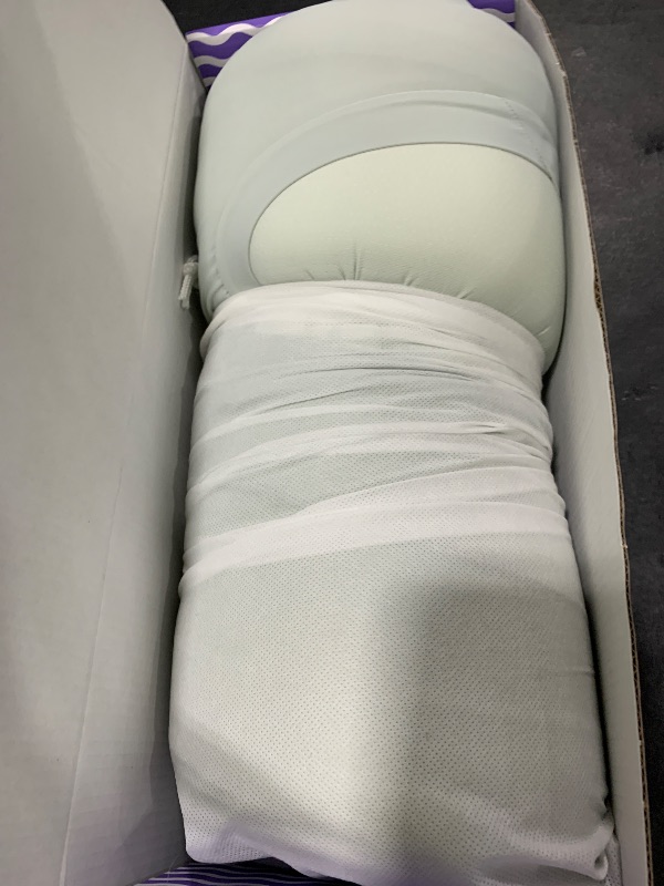 Photo 1 of C CUSHION LAB Deep Sleep Pillow, Patented Ergonomic Contour Design for Side & Back Sleepers, Orthopedic Cervical Shape Gently Cradles Head & Provides Neck Support & Shoulder Pain Relief - Calm Grey