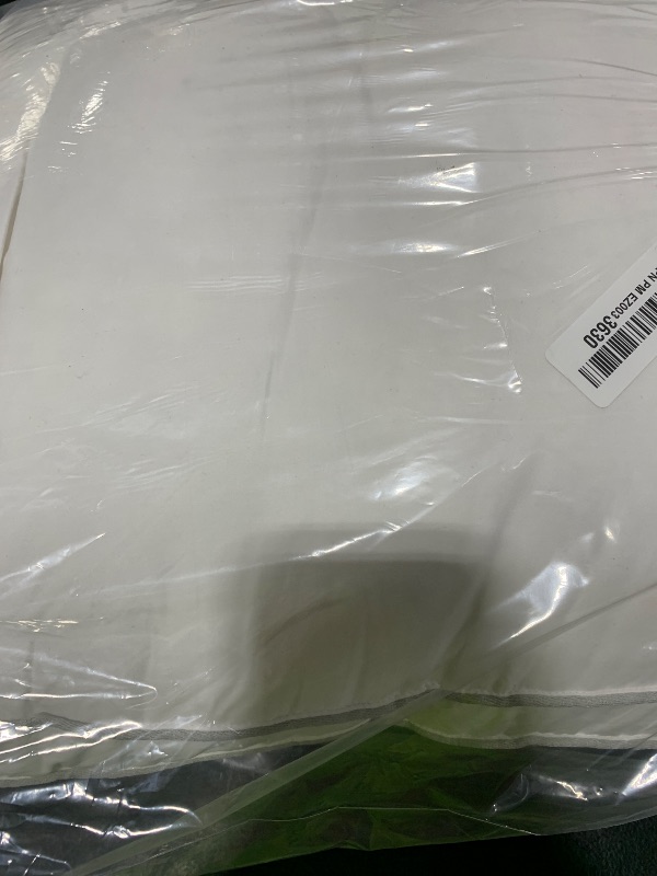 Photo 1 of Globon Luxury Feather Down Pillow Standard Queen Size,Firm Gusseted Bed Pillows for Sleeping, Hotel Collection Fluffy Pillow, 18"X26", Pack of 1