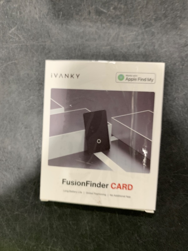 Photo 1 of iVANKY Wallet Tracker Card, Smart Rechargeable Thin Wallet Finder, Works with Apple Find My (iOS Only), Item Finder for Luggage Tags, Passports, Phone, Water Resistant (Android Not Supported)