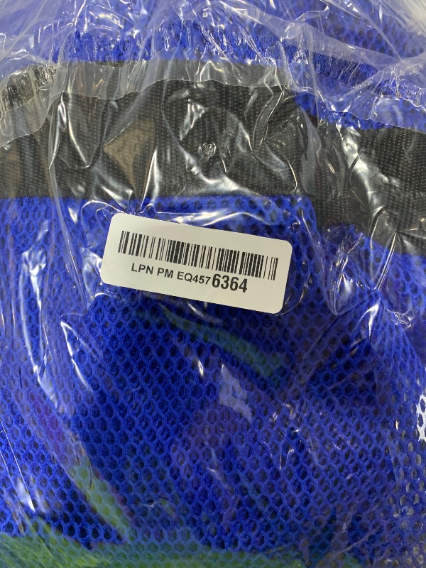 Photo 1 of Crown Sporting Goods 39" Mesh Sports Ball Bag with Adjustable Shoulder Strap, Oversize Duffle - Great for Carrying Gym Equipment, Jerseys, & Laundry (Blue)
