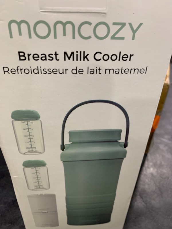 Photo 1 of Momcozy 22oz Portable Breast Milk Cooler for Outdoor, Life Saver with 360° Total Cooling for 24 Hours, Larger Capacity Travel Breastmilk Chiller with 2pcs Baby Bottles for Breastmilk Storage, Green