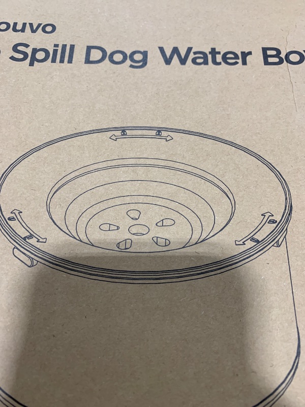 Photo 1 of Heouvo 1 Gallon Large Dog Water Bowl No Spill,?Anti Digging Lid & Rubber Bottom? Spill Proof Dog Bowl, Anti Splash Mess Dripless Slow Drinking Stainless Steel Water for Sloppy Messy Drinkers Car