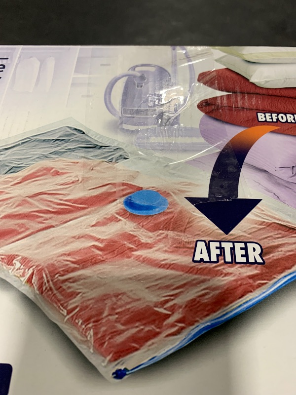 Photo 1 of Vacuum Seal Bags for Clothing Travel, 20 Combo - Space Saver Vacuum Storage Bags, Blanket & Clothes Storage Bags Vacuum Sealed – Hand Pump Included, Bolsas Para Guardar Ropa Al Vacío