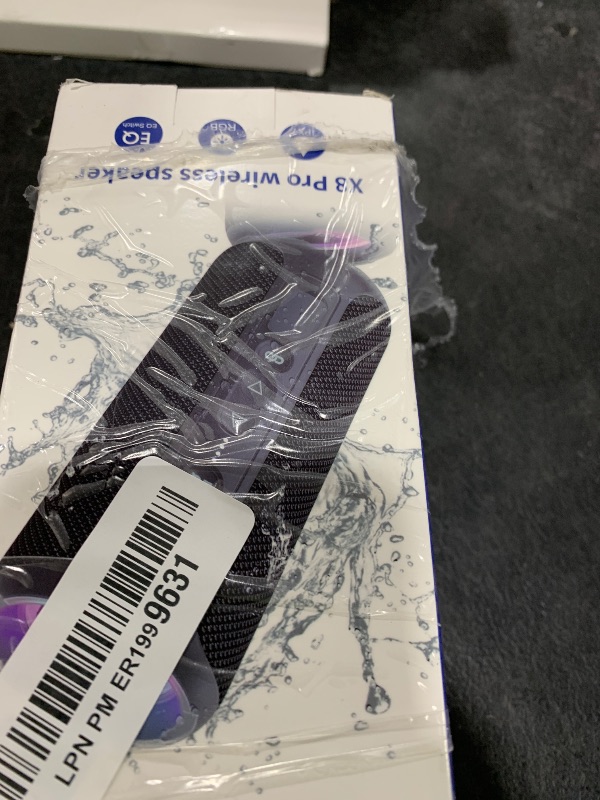 Photo 1 of Ortizan Bluetooth Speaker, IPX7 Waterproof, Portable Speakers with HD Sound, Deep Bass, RGB Lights (Notice: X8 Pro Navy and X8 Pro Blue Cannot be paired via TWS Due to Different Bluetooth Versions)